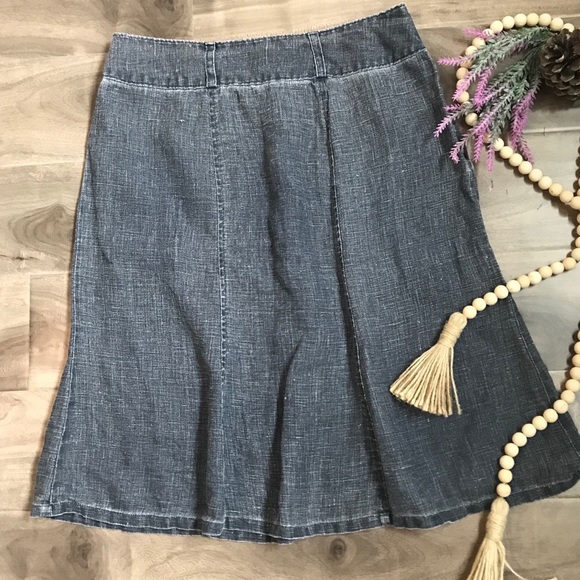 Vintage Dresses & Skirts - 🔥4 for $25🔥 APRIL CORNELL flare Jean skirt
